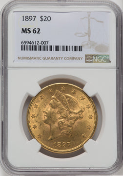 1897 $20 Liberty Double Eagle NGC MS62 (571327091)