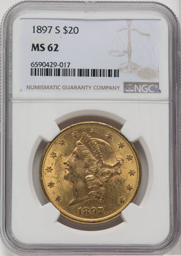 1897-S $20 Liberty Double Eagle NGC MS62 (759376139)