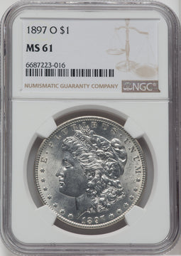 1897-O $1 Morgan Dollar NGC MS61