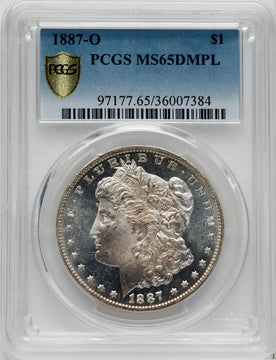 1887-O $1 DM Morgan Dollar PCGS MS65