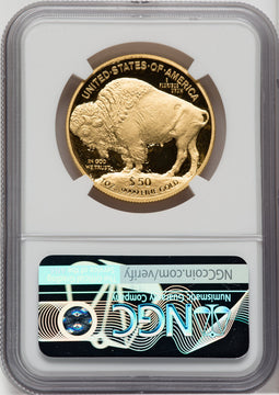 2008-W $50 One-Ounce Gold Buffalo NGC PF70 Thomas Uram