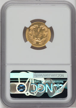 1860 $3 Three Dollar Gold Pieces NGC MS61