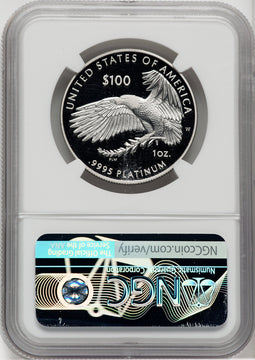2020-W $100 One Ounce Platinum Eagle Happiness First Strike PRDC NGC PF70