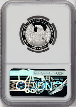 2007-W $50 Half-Ounce Platinum Eagle Statue of Liberty Brown Label NGC PF70