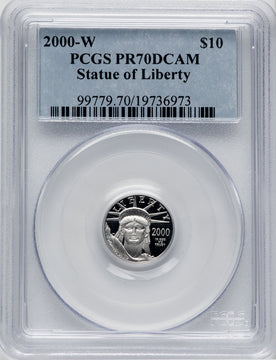 2000-W $10 Tenth-Ounce Platinum PCGS PR70