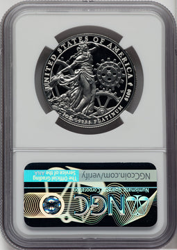 2013-W $100 One-Ounce Platinum Eagle Mike Castle Signature NGC PF70