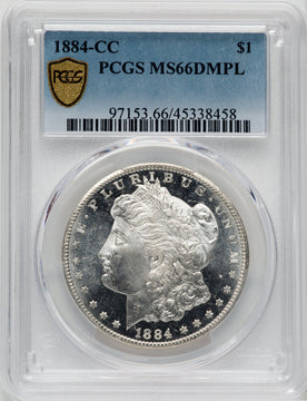 1884-CC $1 DM Morgan Dollar PCGS MS66