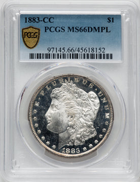 1883-CC $1 DM Morgan Dollar PCGS MS66