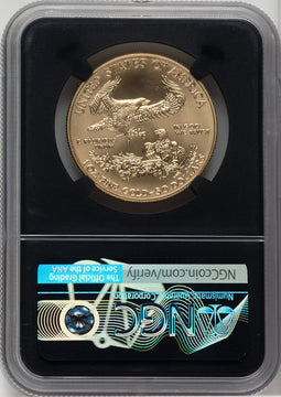 2020-W $50 One Ounce Gold Eagle Burnished First Strike NGC MS70