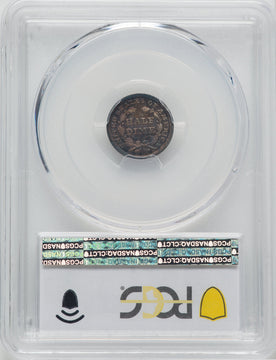 1849/8 H10C CAC Seated Half Dime PCGS MS66+