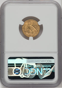 1912 $2.50 Indian Quarter Eagle NGC MS62