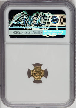 1871 Liberty Octagonal 50 Cents BG-911 R.4 California Fractional Gold NGC MS66