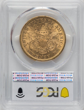 1873-S $20 Closed 3 Liberty Double Eagle PCGS MS61
