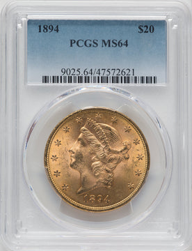 1894 $20 Liberty Double Eagle PCGS MS64 (171373587)