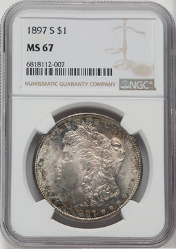 1897-S $1 Morgan Dollar NGC MS67