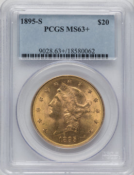 1895-S $20 Liberty Double Eagle PCGS MS63+
