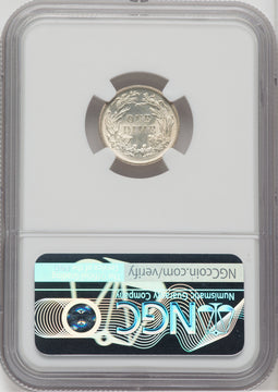 1884 10C Seated Dime NGC MS67