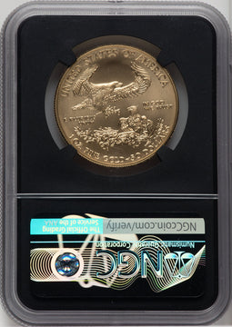 2020-W $50 One Ounce Gold Eagle Burnished First Day of Issue NGC MS70