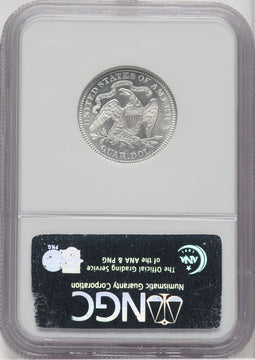 1877 25C Seated Quarter NGC MS68