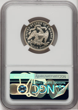 1888 25C CA Proof Seated Quarter NGC PR65