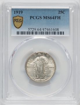 1919 25C FH Standing Liberty Quarter PCGS MS64
