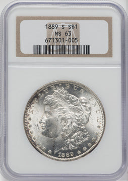 1889-S $1 Morgan Dollar NGC MS63
