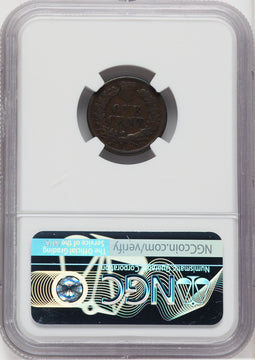 1877 1C BN Indian Cent NGC 15