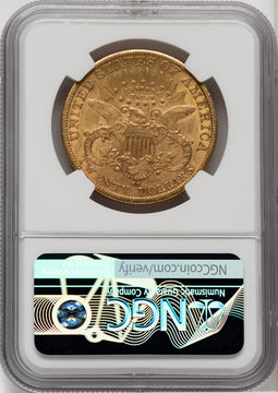 1883-CC $20 Liberty Double Eagle NGC AU58