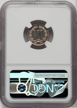 1880 3CN CA Proof Three Cent Nickel NGC PR66+