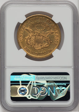 1853 $20 Liberty Double Eagle NGC AU53