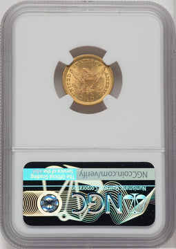 1898 $2.50 Liberty Quarter Eagle NGC MS66