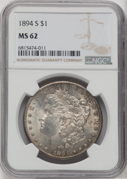 1894-S $1 Morgan Dollar NGC MS62