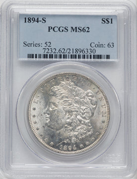 1894-S $1 Morgan Dollar PCGS MS62