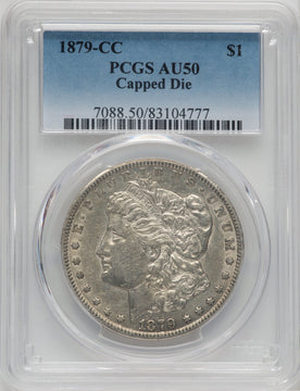 1879-CC $1 CAPPED DIE Morgan Dollar PCGS AU50