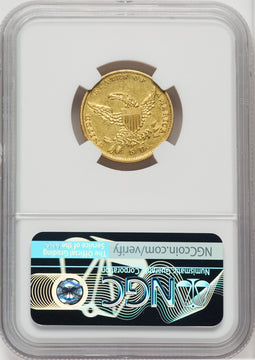 1838 $5 Classic Half Eagle NGC AU55