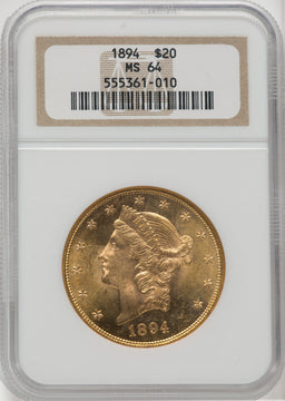 1894 $20 Liberty Double Eagle NGC MS64 (504669001)