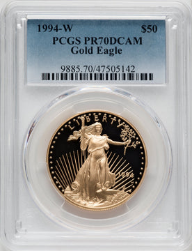 1994-W $50 One-Ounce Gold Eagle PCGS PR70