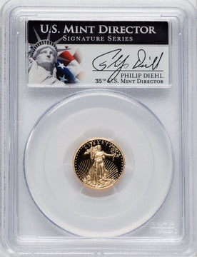 2013-W $5 Gold American Eagle PCGS PR70 Philip Diehl Signed