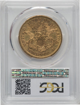 1870-S $20 Liberty Double Eagle PCGS AU50