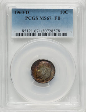1960-D 10C FB Roosevelt Dime PCGS MS67+