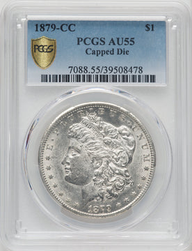 1879-CC $1 CAPPED DIE Morgan Dollar PCGS AU55
