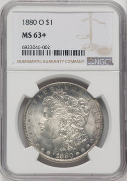 1880-O $1 Morgan Dollar NGC MS63+