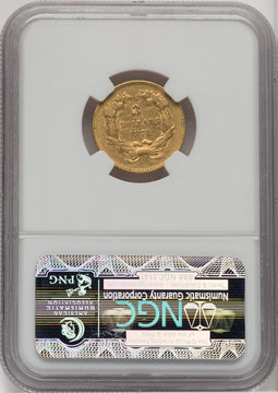 1874 $3 Three Dollar Gold Pieces NGC XF40