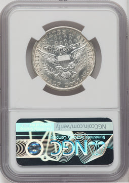 1913 50C Barber Half Dollar NGC MS62