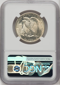 1917 50C Walking Liberty Half Dollar NGC MS65