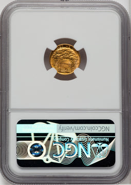 1922 G$1 Grant No Star CAC Commemorative Gold NGC MS67+