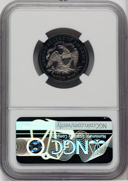 1866 25C CA Proof Seated Quarter NGC PR66