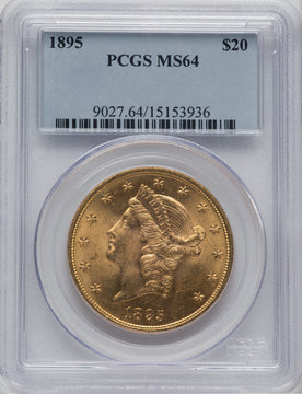 1895 $20 Liberty Double Eagle PCGS MS64
