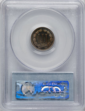 1865 3CN CAC Proof Three Cent Nickel PCGS PR66