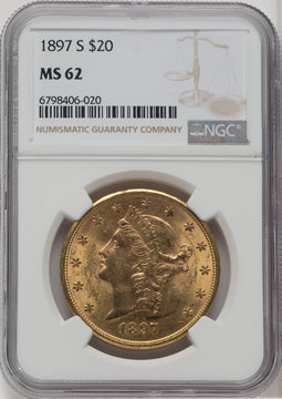 1897-S $20 Liberty Double Eagle NGC MS62 (571684053)